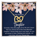 To My Dearest Daughter necklace - Interlocking Hearts Necklace