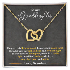 Granddaughter Hugged This Necklace Tight  Interlocking Hearts Necklace