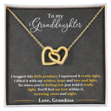 Granddaughter Hugged This Necklace Tight  Interlocking Hearts Necklace