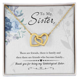 Unbiological Sister Soul Sister Interlocking Hearts Necklace