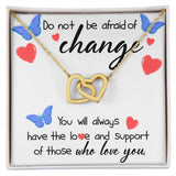 Love and Support Interlocking Hearts Necklace