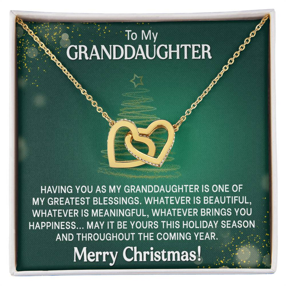 Granddaughter Christmas Gift - Interlocking Hearts