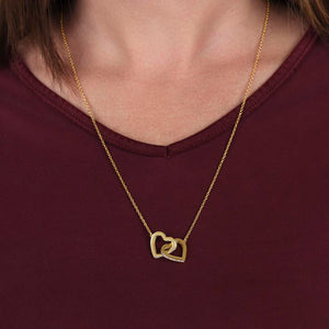 GrandDaughter From Grandma:Interlocking Hearts Necklace