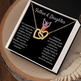 Lifelong Friendship - Interlocking Hearts Necklace For Daughter