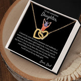 My Baby Girl - Interlocking Hearts Necklace For Daughter