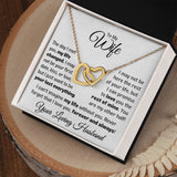 My Wife Necklace Gift -  Your Last Everything Love, Husband - Necklace for Her, Necklace for Wife, Interlocking Hearts Necklace