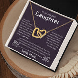 Whenever You Need Me - Interlocking Hearts Necklace For Daughter