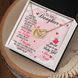 Daughter Always My Baby Girl Interlocking Hearts Necklace