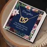 Always With You - Interlocking Hearts Necklace For Daughter