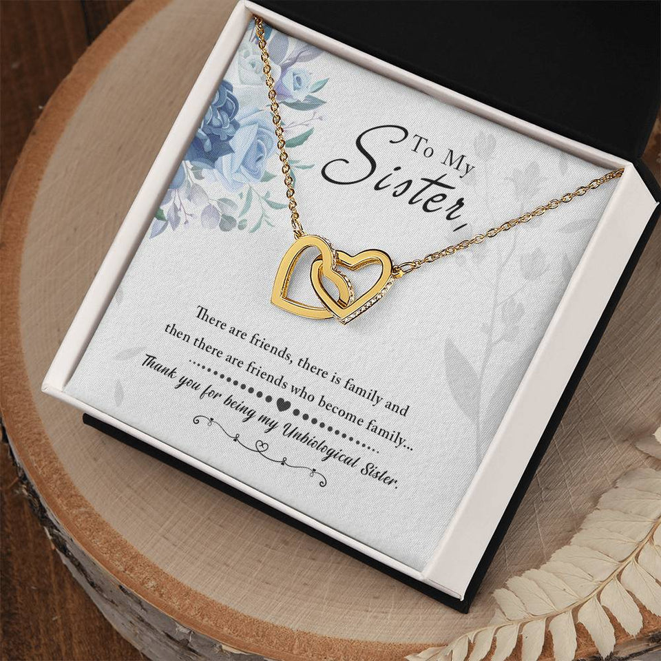 Unbiological Sister Soul Sister Interlocking Hearts Necklace