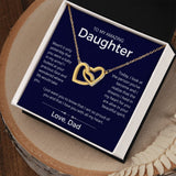 So Proud Of You - Interlocking Hearts Necklace For Daughter