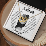 To My Soulmate | The Best Thing That's Ever Happened | Interlocking Hearts Necklace