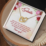 Soulmate Best Friend Interlocking Hearts Necklace