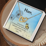 Mom Memorial Interlocking Hearts Necklace