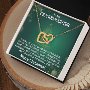 Granddaughter Christmas Gift - Interlocking Hearts