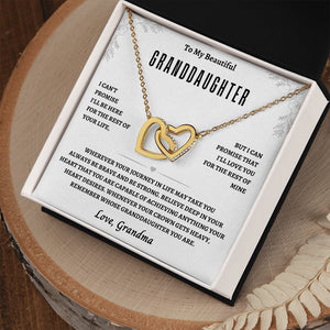 GrandDaughter From Grandma:Interlocking Hearts Necklace