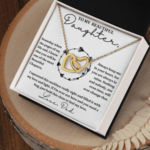 Feel My Love - Interlocking Hearts Necklace For Daughter