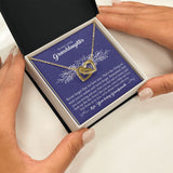 To Our Lovely Granddaughter - Interlocking Hearts Necklace