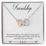 Friendship Interlocking Hearts Necklace