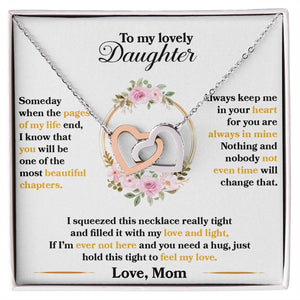 Daughter Pages Interlocking Hearts Necklace