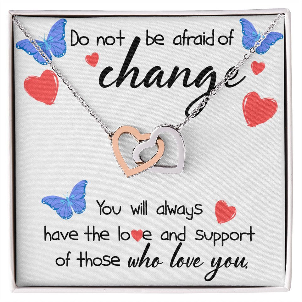 Love and Support Interlocking Hearts Necklace