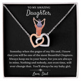 Not Even Time Will Change That - Interlocking Hearts Necklace For Daughter