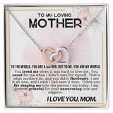 Mother My World Interlocking Hearts Necklace