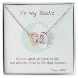 You Matter - Interlocking Hearts Necklace For Best Friend