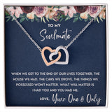 I Had You & You Had Me - Interlocking Hearts Necklace For Wife