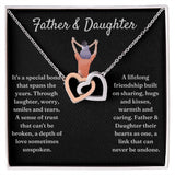 Lifelong Friendship - Interlocking Hearts Necklace For Daughter