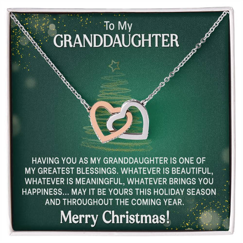 Granddaughter Christmas Gift - Interlocking Hearts