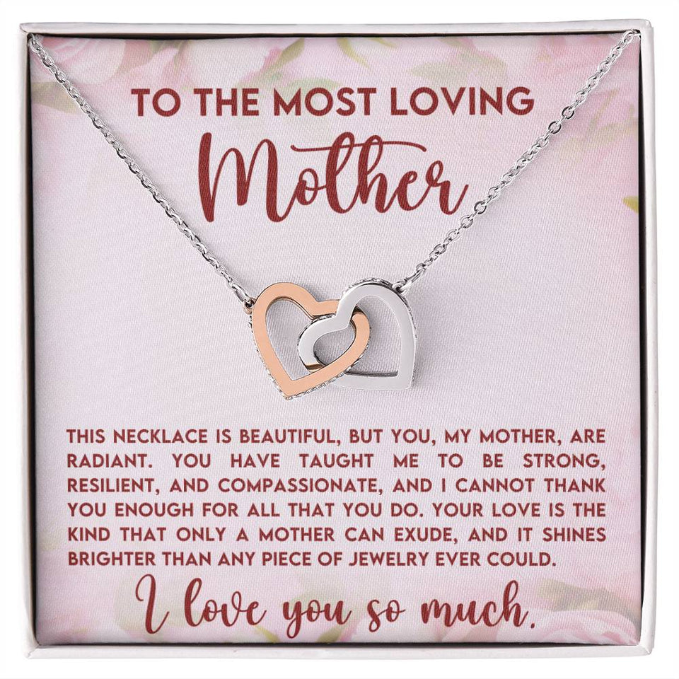 Loving Mother Interlocking Hearts Necklace