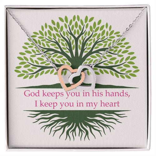 Faith Interlocking Hearts Necklace