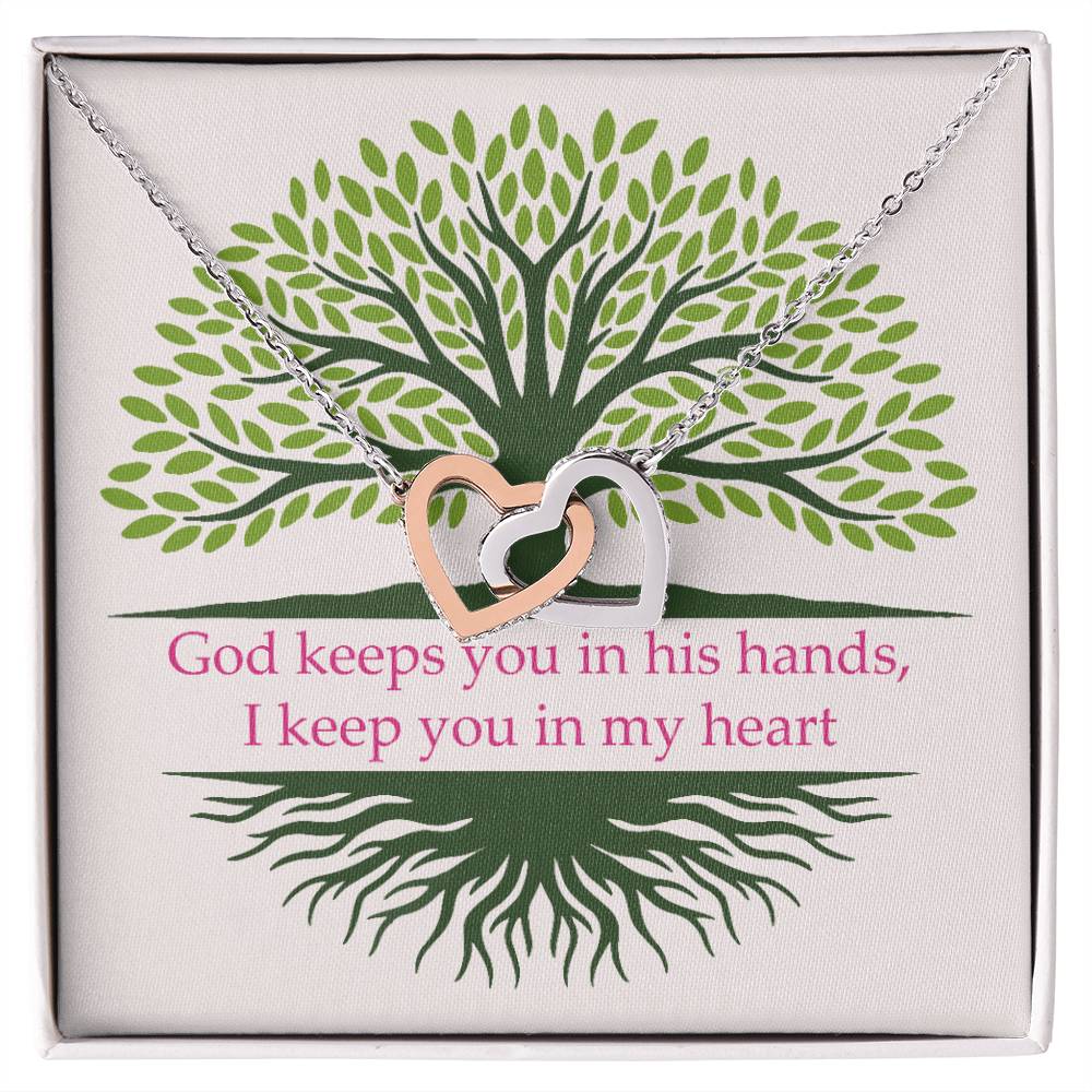 Faith Interlocking Hearts Necklace