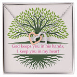 Faith Interlocking Hearts Necklace