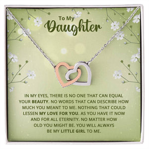 Daughter Interlocking Hearts Necklace