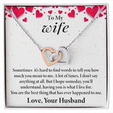 Wife Interlocking Hearts Necklace