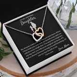My Last Breath - Interlocking Hearts Necklace For Daughter