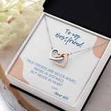 Never Apart - Interlocking Hearts Necklace For Best Friend