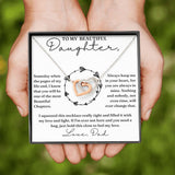 Feel My Love - Interlocking Hearts Necklace For Daughter