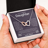 Whenever You Need Me - Interlocking Hearts Necklace For Daughter