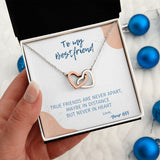 Never Apart - Interlocking Hearts Necklace For Best Friend