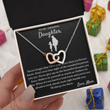 More Than You'll Ever Know - Interlocking Hearts Necklace For Daughter