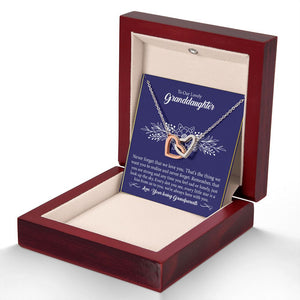 To Our Lovely Granddaughter - Interlocking Hearts Necklace