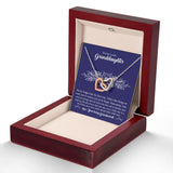To Our Lovely Granddaughter - Interlocking Hearts Necklace