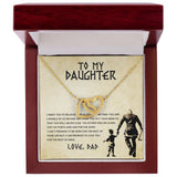 Daughter Aim For The Skys Interlocking Hearts Necklace