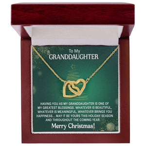 Granddaughter Christmas Gift - Interlocking Hearts