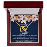 To My Dearest Daughter necklace - Interlocking Hearts Necklace