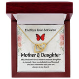 Mother and Daughter Interlocking Hearts Necklace