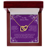 To My Bonus Mom - The Gift of You - Interlocking Hearts Necklace Gift For Mom, necklace For Wife, Gift For Mother's Day